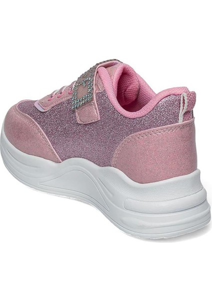Prj Pembe Simli Kız Çocuk Sneaker Spor Ayakkabı