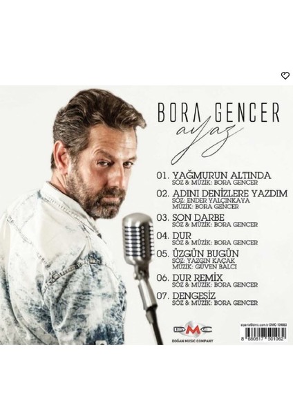 Bora Gencer - Ayaz - 2018 Türkiye Basım - CD Albüm - Açılmamış Ambalajında