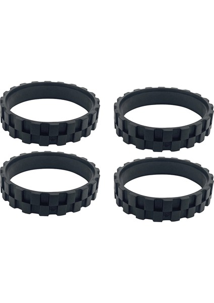 Roborock S5/t6/t7 Aksesuarları Yürüyüş Tekerleği Lastik Kaplaması ile Uyumlu 4pcs (Yurt Dışından)