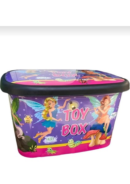 Çok Amaçlı Plastik Oyuncak Saklama Kutusu Fun Box Oyuncak Organizeri - Kapaklı Oyuncak Kutusu -Toy Box