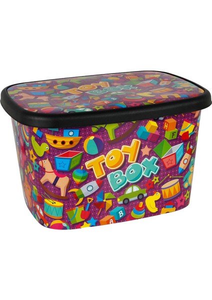 Çok Amaçlı Plastik Oyuncak Saklama Kutusu Fun Box Oyuncak Organizeri - Kapaklı Oyuncak Kutusu -Toy Box