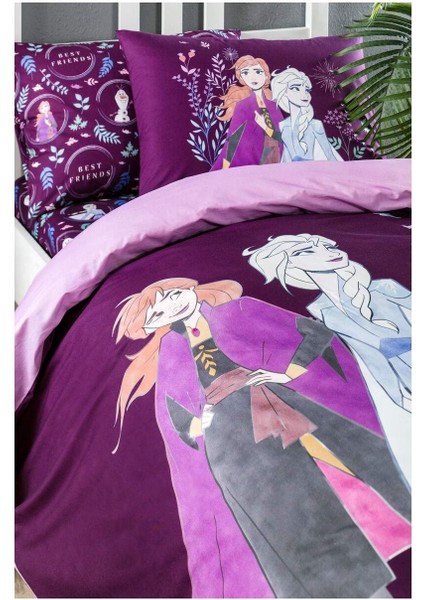Frozen Lila Disney Lisanslı Lastikli Çarşaf Nevresim Takımı fiyatları