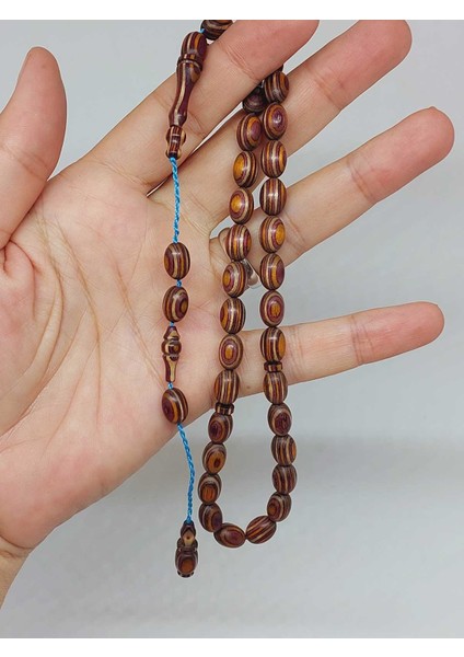 Kafur Ağacı Badem Kesim 33LÜK Tesbih 6.5*9mm (55830) indirimleri