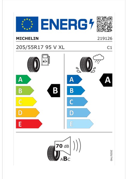 205/55 R17 95V Xl Primacy 5 Oto Yaz Lastiği (Üretim Yılı:2024)