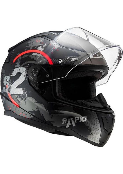 Rapid 2 Circle Mat Siyah-Kırmızı Kask modelleri