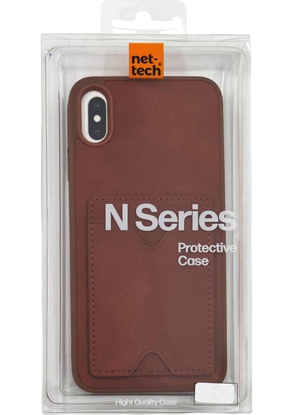 iPhone Xs Max Uyumlu NT-N028 Deri Kartlık Arka Koruma Kılıf modelleri