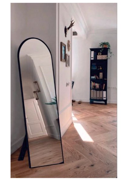 Siyah Ayaklı Antre Koridor Duvar Salon Ofis Yatak Odası Boy Aynası 50 x 150 cm fiyatları