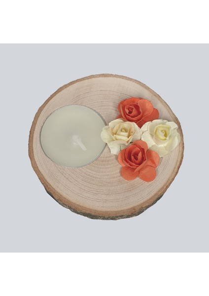 Düğün Nişan Kına Söz Nikah Hediyelik Mumlu Gül Süslemeli Tavşan Kutu 25 Adet fiyatları