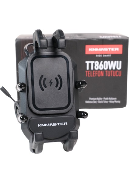TT-860WU Kablosuz Şarjlı Tüm Motosikletlere Uyumlu Telefon Tutucu indirimleri