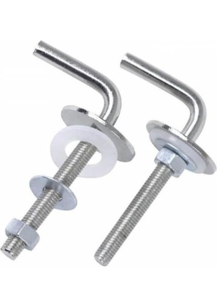 Ergonomik Paslanmaz Metal Krom Kaplama Klozet Kapak Montaj Vidası (Aparatı)