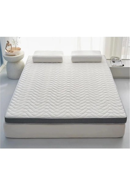 Katlanabilir Tek Kişilik Cotton Yer Yatağı 10 cm Sünger Yatak Fonksiyonel 180 x 200 cm