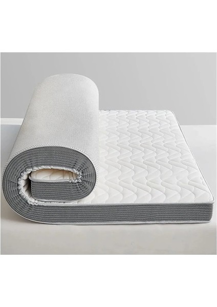 Katlanabilir Tek Kişilik Cotton Yer Yatağı 10 cm Sünger Yatak Fonksiyonel 180 x 200 cm