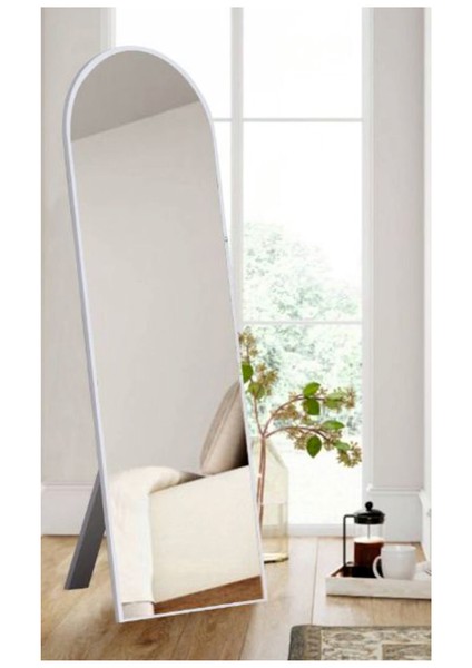 Beyaz Ayaklı Antre Koridor Duvar Salon Ofis Yatak Odası Boy Aynası 50 x 150 cm beyaz fiyatları