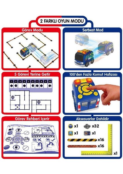 SIL/81471 Silverlit Tooko Programlanabilen Polis Aracı Oyun Seti