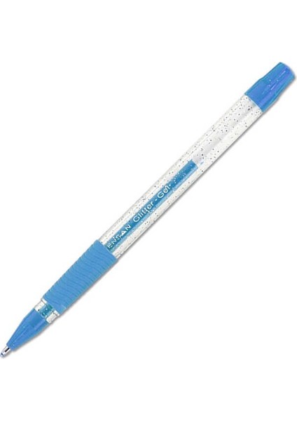 Jel Kalem Glitter 1 mm Simli Mavi