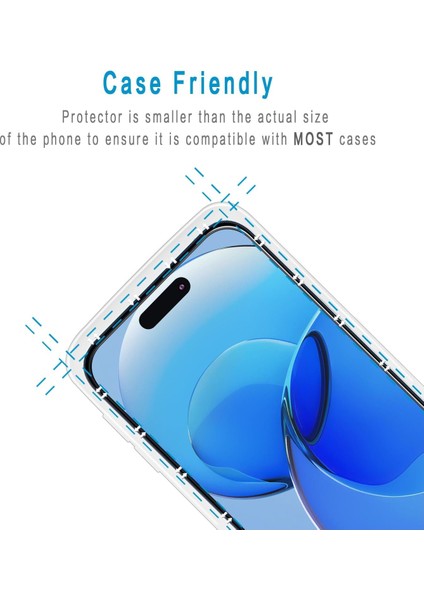 Apple iPhone 16 Pro Max (6.9'') Uyumlu Ekran Koruyucu Nano Cam 2 Adet