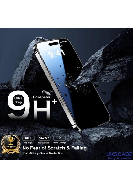 Apple iPhone 16 Pro Max (6.9'') Uyumlu Ekran Koruyucu Nano Cam 2 Adet