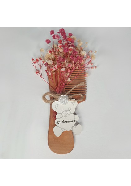 Teknoloji Bebek Yeni Doğan Mevlüt Sünnet Hediyelik Çiçek ve Ayıcık Süslü Tarak 25 Adet modelleri