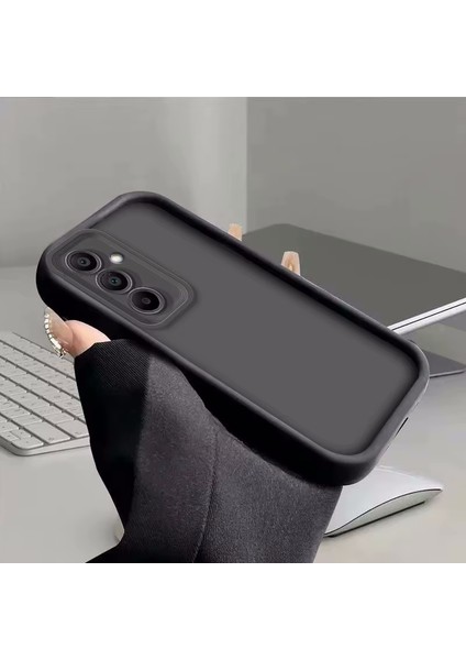Samsung Galaxy A16 Uyumlu Kılıf Yumuşak Renkli Lansman Silikon Kamera Korumalı Kenarları Çıkıntılı 3D Coffe Desenli