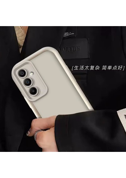 Samsung Galaxy A16 Uyumlu Kılıf Yumuşak Renkli Lansman Silikon Kamera Korumalı Kenarları Çıkıntılı 3D Coffe Desenli