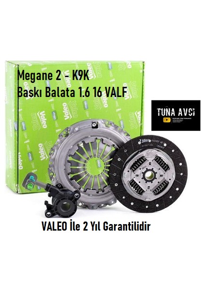Renault Megane 2 Orjinal 1.6 16 Valf Baskı Balata ve Bilyası K9K - K4M (HB&SEDAN)2002 2010
