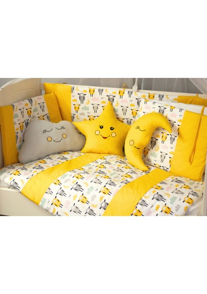 Park Yatak Bebek Uyku Seti Nevresim Takımı 70x110 Zuzu Sarı