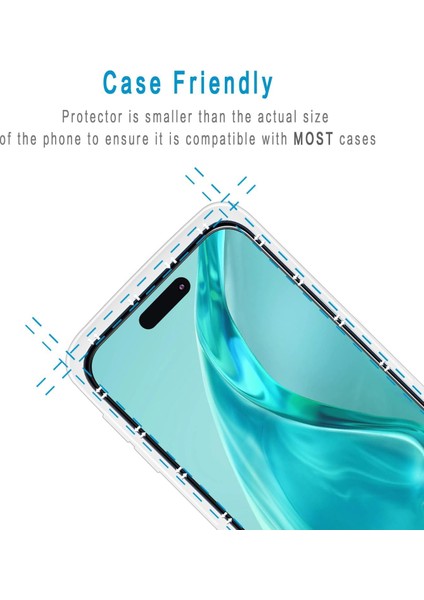 Apple iPhone 16 Pro (6.3 Inc) Uyumlu Ekran Koruyucu Nano Cam 2 Adet
