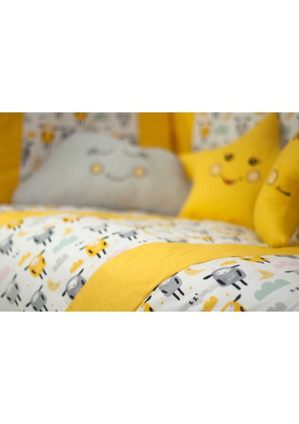 Park Yatak Bebek Uyku Seti Nevresim Takımı 70x110 Zuzu Sarı