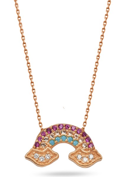 925 Ayar Gümüş Bulutlu Gökkuşağı Kadın Kolye fiyatları