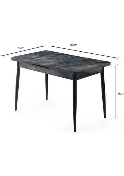 Ay Masa, Siyah Mermer, 120 x 70 indirimleri