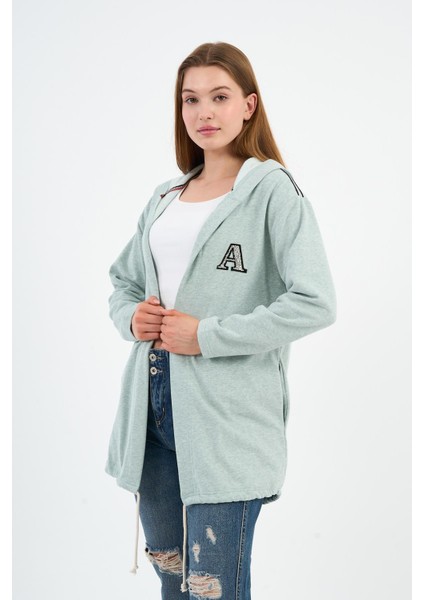 Alexandergardı Kapüşonlu Omuz Detaylı Uzun Hırka (B22-30305) modelleri