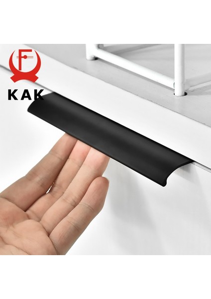 Altın Uzunluğu 150 mm Kak Siyah Gümüş Gizli Dolap Kolları Çinko Alaşımı Mutfak Dolabı Çekmece Kolları (Yurt Dışından) fiyatları