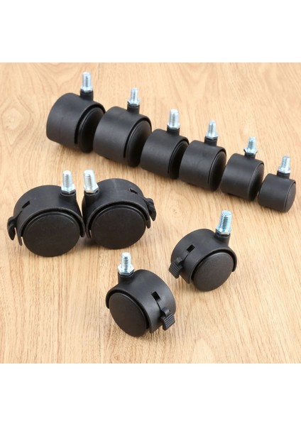 H 1 Adet 360 Derece Dönebilen Evrensel Sürgülü Tekerlekler Mobilya Tekerleri 1/1.25/1.5/2 Inç Fren Arabaları Için Bilgisayar Sandalyesi Tekerlekli Sandalyeler (Yurt Dışından)