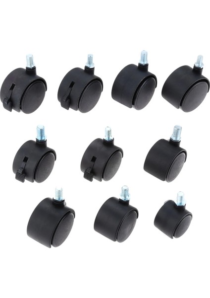 H 1 Adet 360 Derece Dönebilen Evrensel Sürgülü Tekerlekler Mobilya Tekerleri 1/1.25/1.5/2 Inç Fren Arabaları Için Bilgisayar Sandalyesi Tekerlekli Sandalyeler (Yurt Dışından)