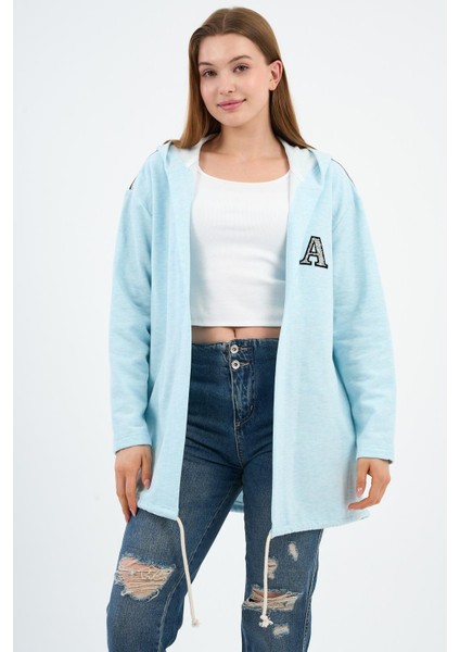 Alexandergardı Kapüşonlu Omuz Detaylı Uzun Hırka (B22-30305) modelleri