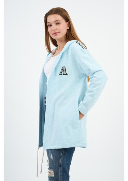 Alexandergardı Kapüşonlu Omuz Detaylı Uzun Hırka (B22-30305) indirimleri