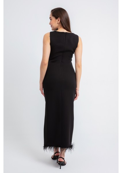 Kadın Siyah Otrişli Söz Nişan Nikah Abiye Elbise indirimleri