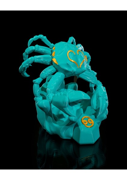 Yengeç Burcu Figürü - 3D Koruyucu ve Duygusal Katman