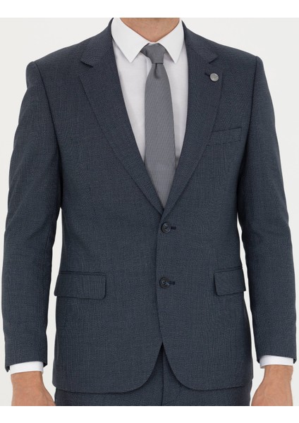 Erkek Lacivert Slim Fit Takım Elbise 50278191-VR033