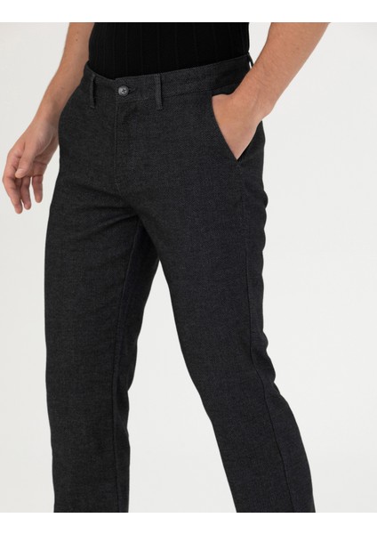 Erkek Antrasit Regular Fit Kanvas Pantolon 50278474-Vr006