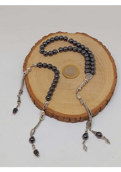 Hematit Taşı 33LÜK ve Zaza (Sallamalık) Tesbih Seti 8mm (55862) modelleri