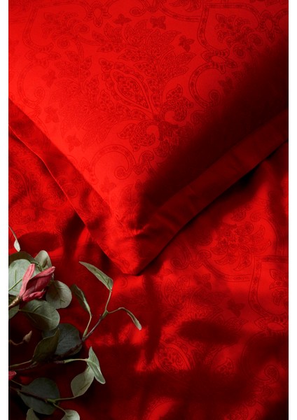 Ornament Çift Kişilik Jakarlı Saten Nevresim Takımı modelleri