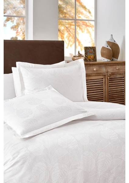 Yaprak Çift Kişilik Jakarlı Saten Nevresim Takımı fiyatları