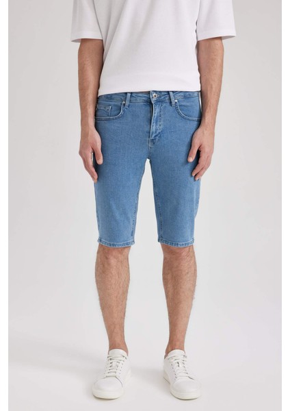 Regular Fit Jean Bermuda Şort A4805AX23SM