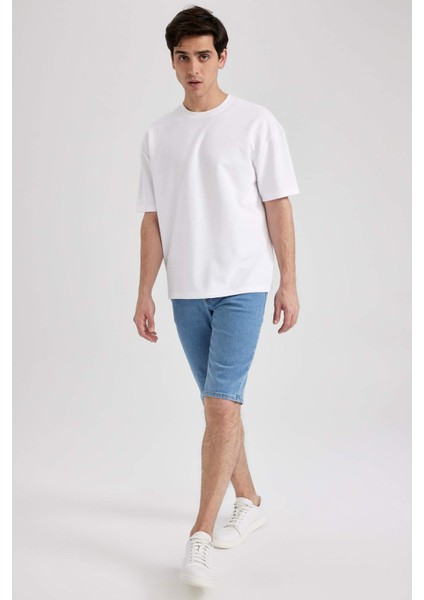 Regular Fit Jean Bermuda Şort A4805AX23SM