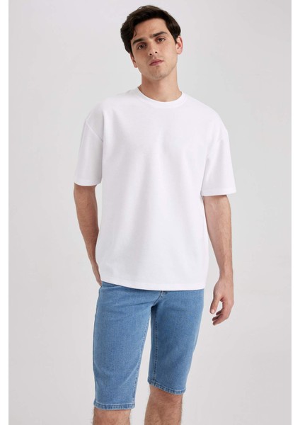 Regular Fit Jean Bermuda Şort A4805AX23SM