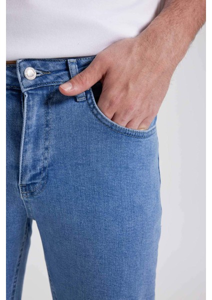 Regular Fit Jean Bermuda Şort A4805AX23SM