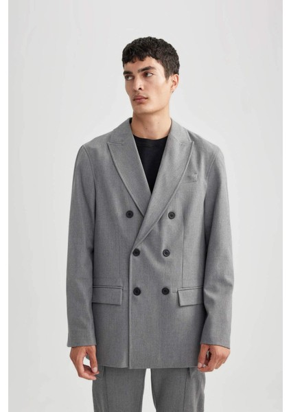 Ceket Yaka Astarlı Düğmeli Blazer Ceket B0056AX23WN fırsatları