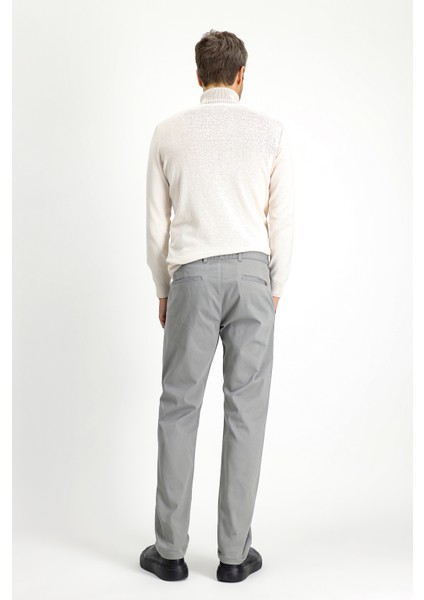 Regular Fit Desenli Likralı Kanvas / Chino Pantolon indirimleri
