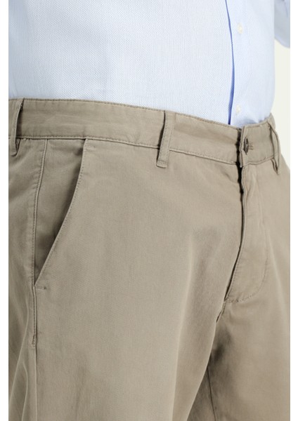 Slim Fit Dar Kesim Likralı Kanvas / Chino Pantolon fırsatları